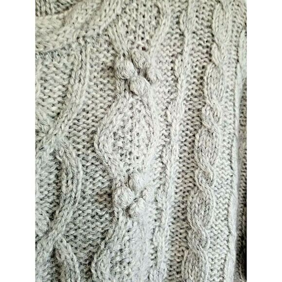 Moda International M Women's Wool Size Medium Gray Sweater 100% Wool Vintage - Picture 3 of 5